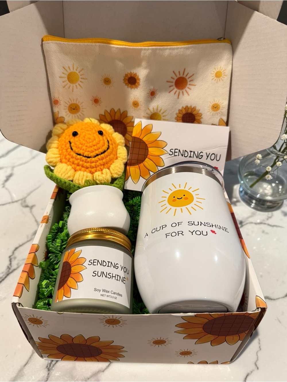 Hello Sunshine Sunflower Gift Box NWT - Picture 2 of 3